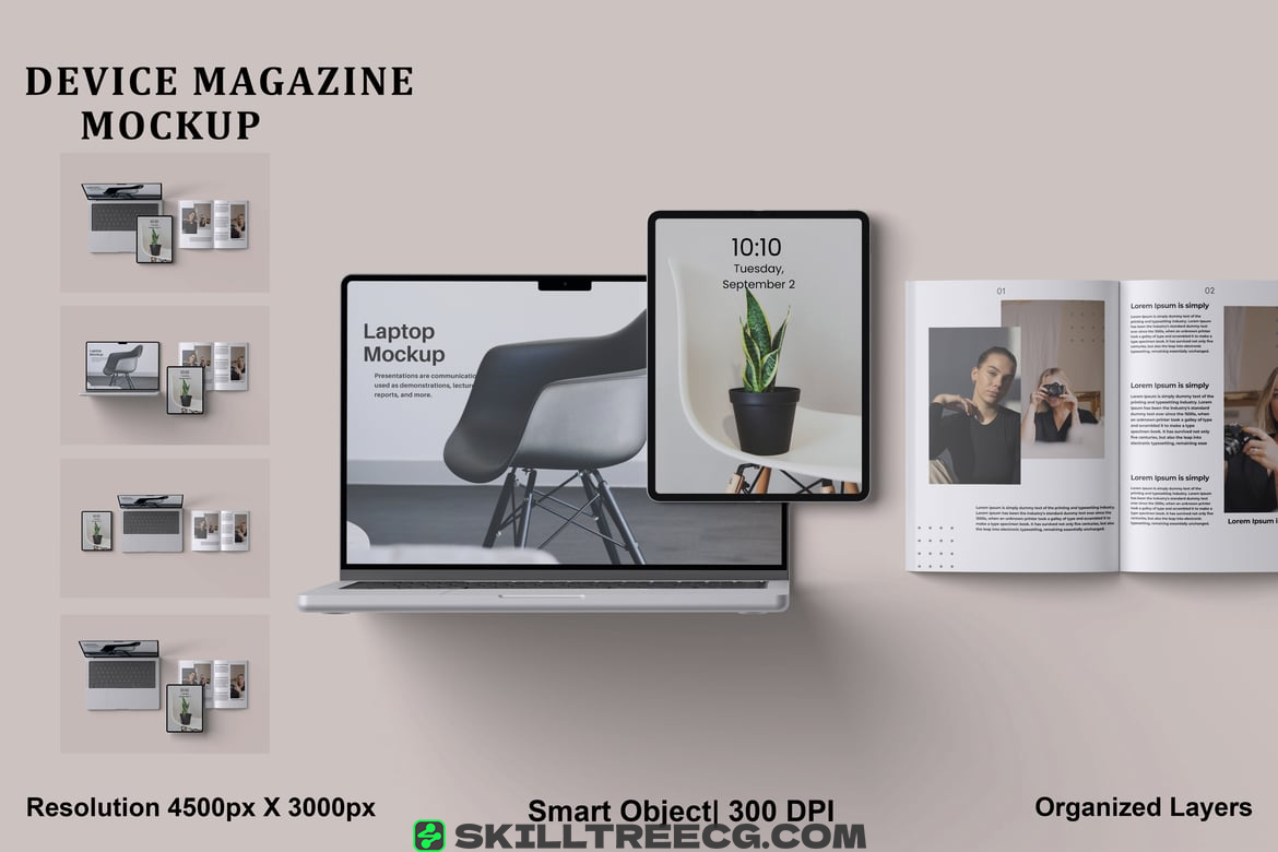 Device And Magazine Mockup（503624）-技能树